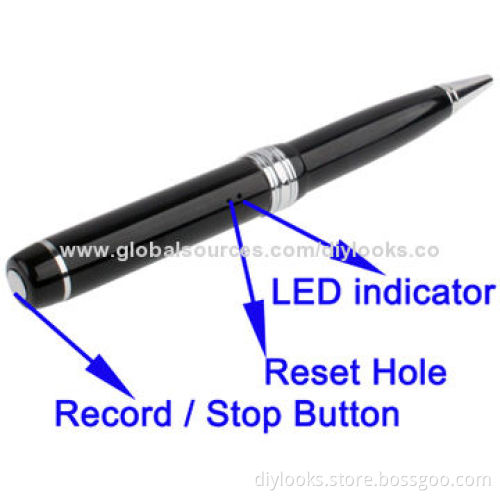720P Mini DV Hidden Spy Pen with Motion Detection/Video Recording/Photo Shooting/Sound Recorder